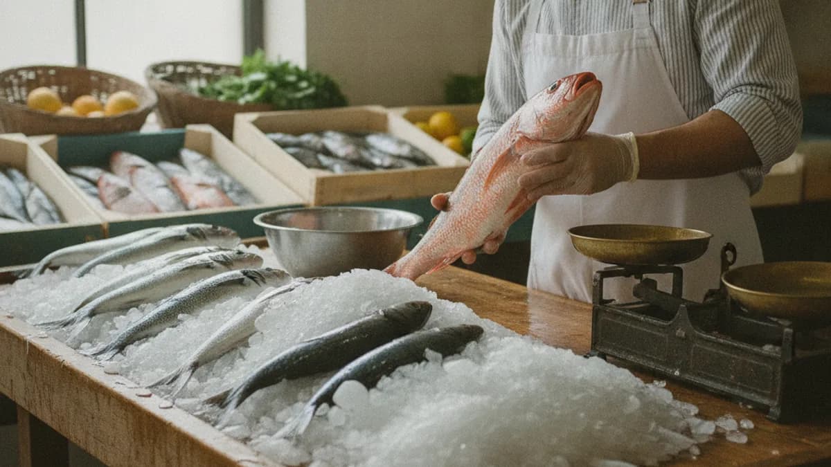 วิธีเลือกปลาสดสำหรับร้านอาหาร ดูตา เหงือก เกล็ด และการจัดเก็บเพื่อคุมต้นทุน