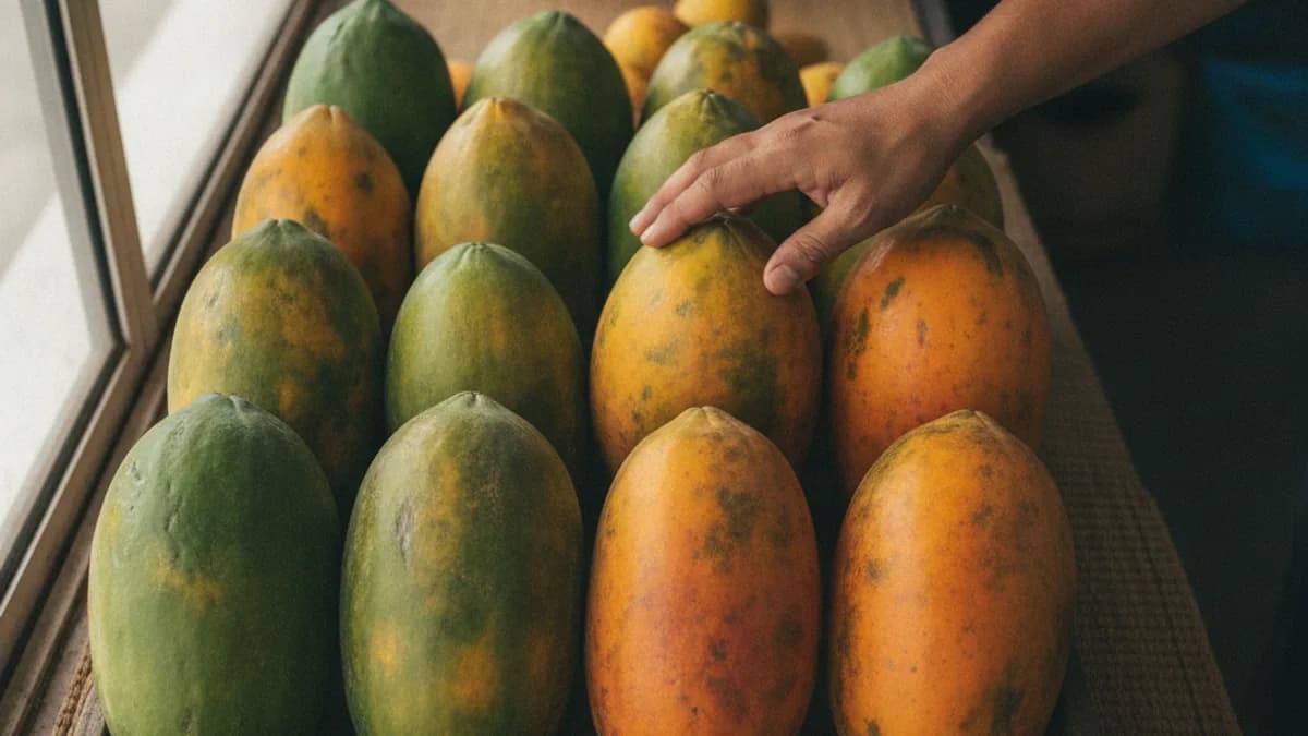 วิธีเลือกมะละกอให้สุกพอดีและวิธีเก็บมะละกอหลังซื้อในบ้านไทย