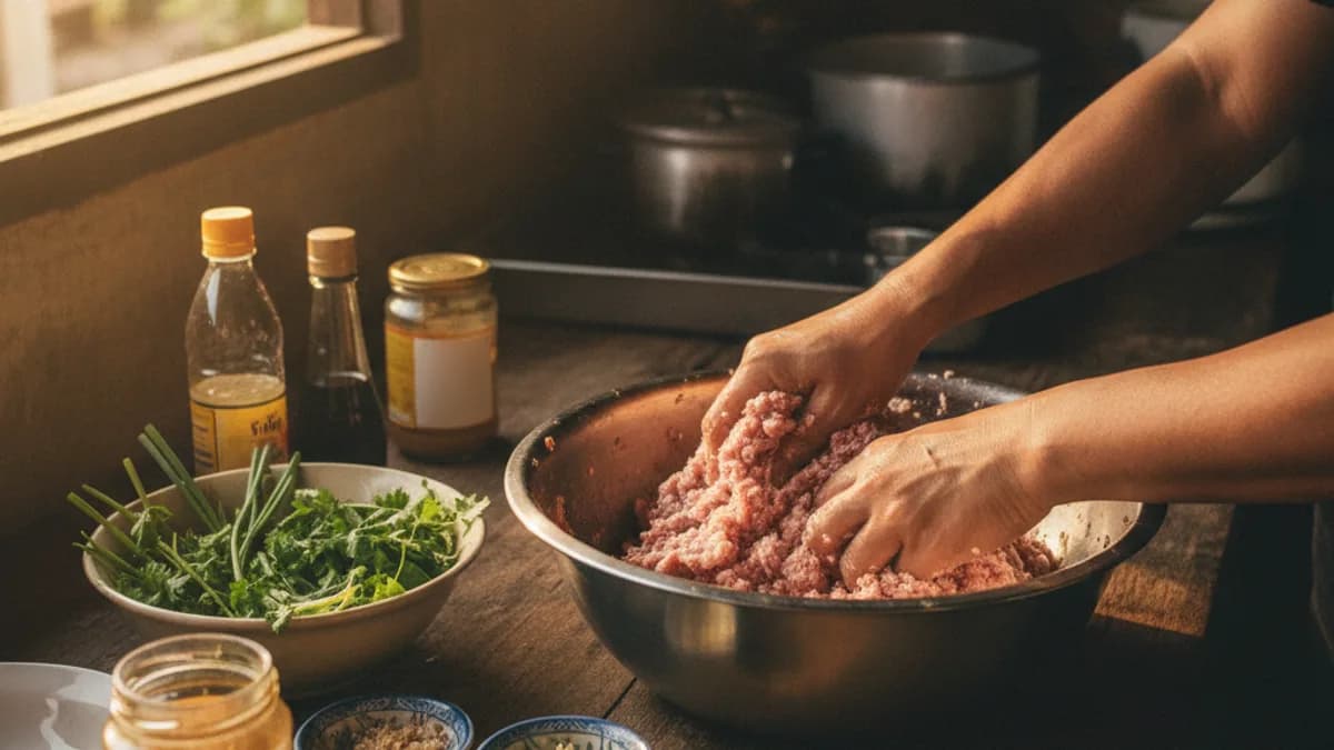 หมูบะช่อใช้หมูส่วนไหนและส่วนผสมหมูบะช่อสำหรับร้านอาหารไทย