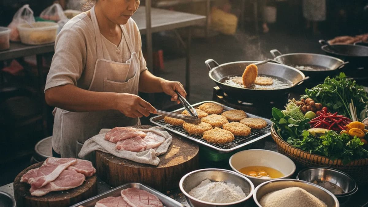 เทคนิคทำหมูชุบเกล็ดขนมปังให้นุ่ม ฉ่ำ และทอดไม่แข็ง หมูทงคัตสึใช้หมูส่วนไหน
