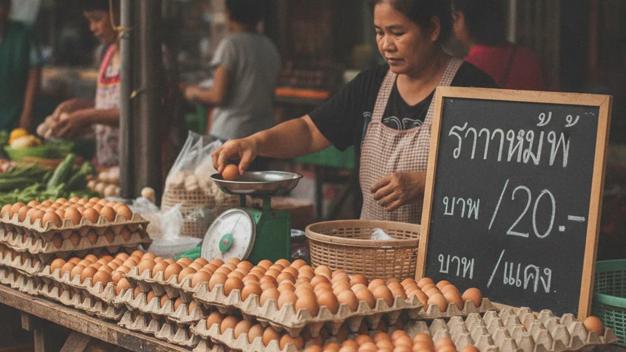 ราคาไข่ไก่คละวันนี้ เทียบราคาไข่ไก่แผงละและราคาไข่ไก่ฟองละในร้านอาหารไทย