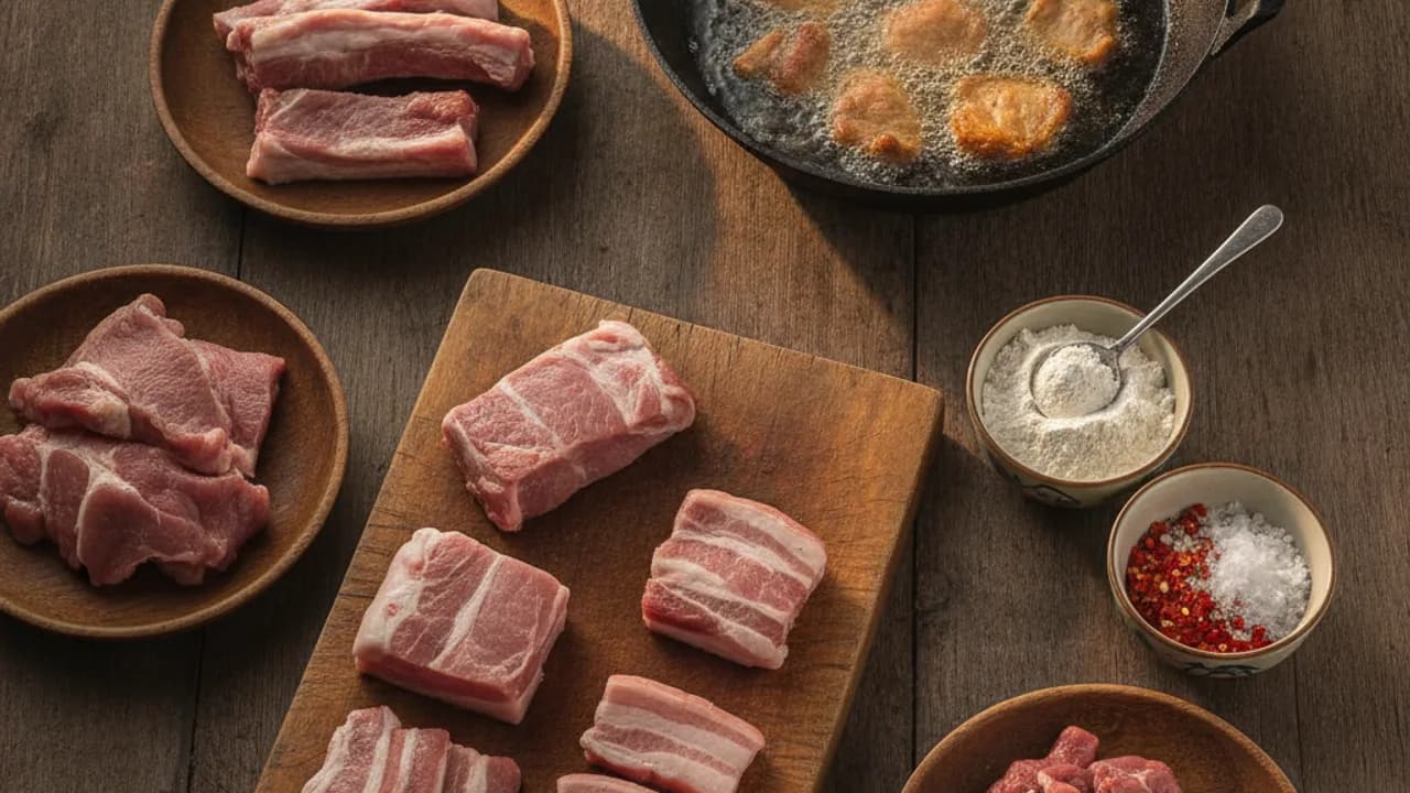 หมูเนื้อแดงและส่วนที่คนมักมองข้าม แต่ทอดแล้วคุ้ม หมูส่วนไหนทอดอร่อย