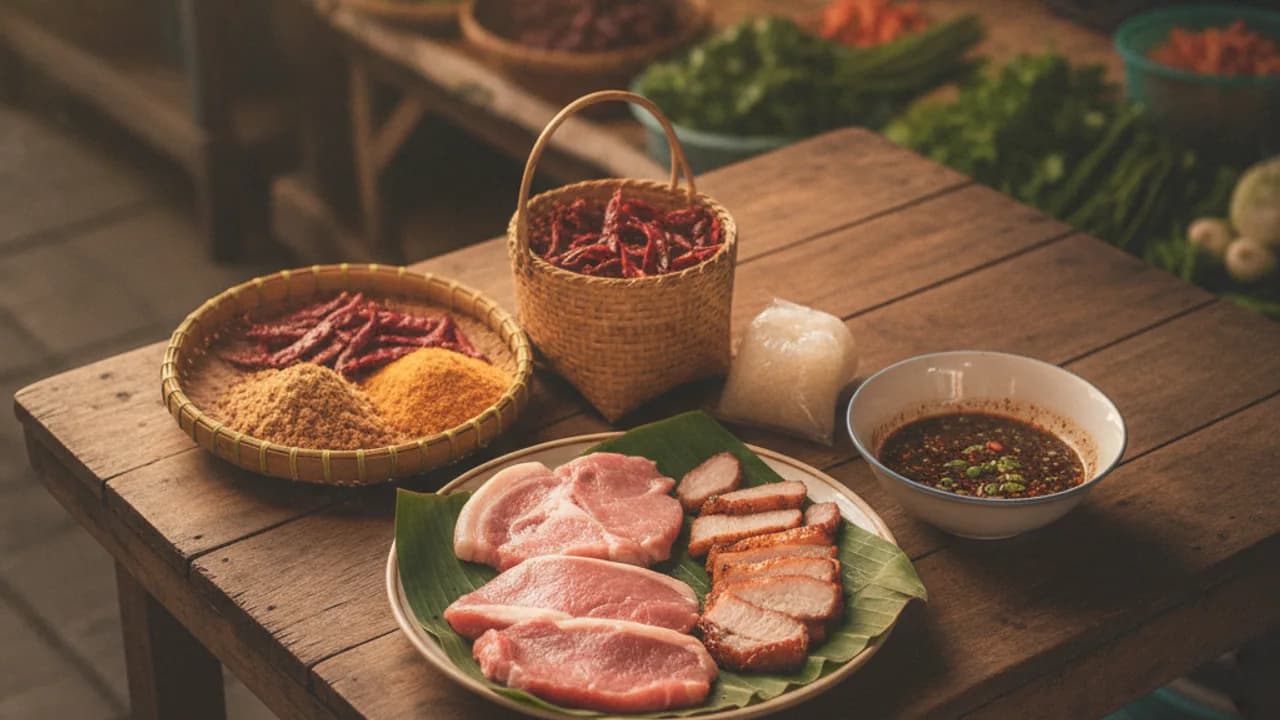 หมูย่างจิ้มแจ่ว ใช้หมูส่วนไหน วิธีหมักและย่างหมูให้เข้ากับจิ้มแจ่ว