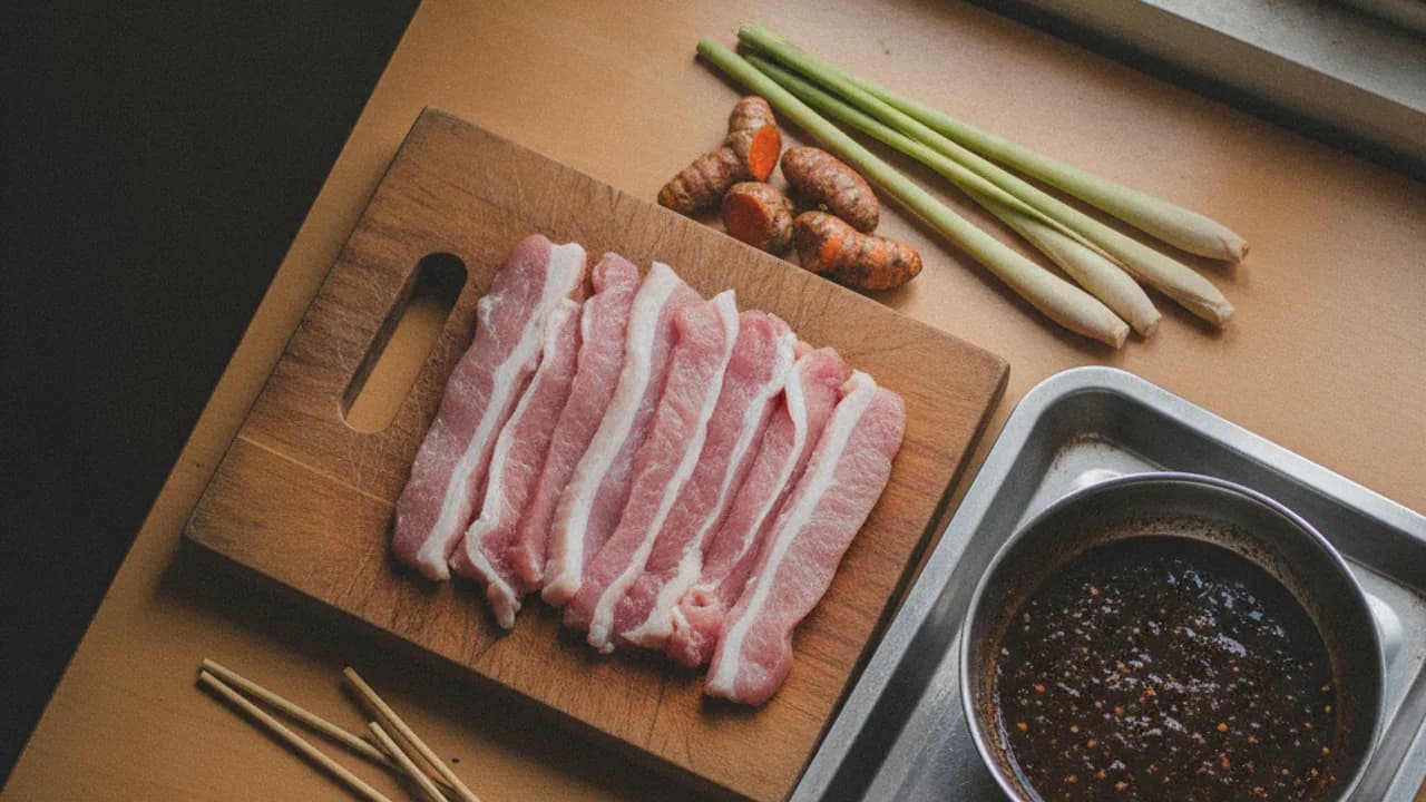 หมูสันในกับหมูเนื้อแดงสำหรับหมูสะเต๊ะ ใช้หมูส่วนไหนให้เหมาะกับร้านและต้นทุน